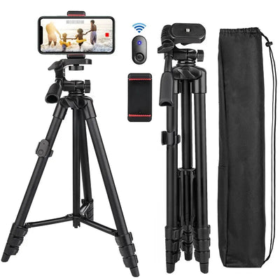 3560 Phone Tripod 140cm Professional Video Recording Camera Photography Stand for Xiaomi HUAWEI iPhone Gopro with Selfie Remote - TheElecnest