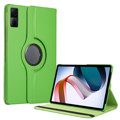 360 Degree Rotating Case for Xiaomi Redmi Pad SE 11" 2023 – PU Leather Tablet Cover with Stand Holder - TheElecnest