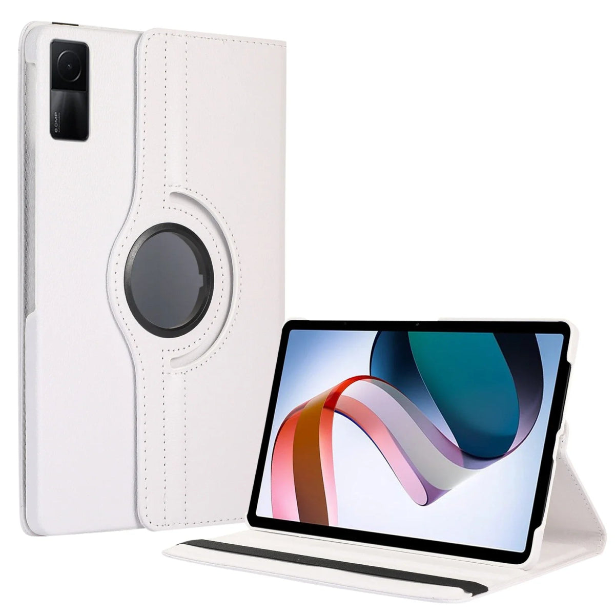 360 Degree Rotating Case for Xiaomi Redmi Pad SE 11" 2023 – PU Leather Tablet Cover with Stand Holder - TheElecnest