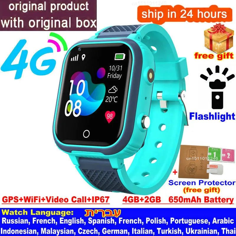 ✅ 4G Kids Smartwatch with GPS Tracker, Video Call, SIM & Camera – Waterproof