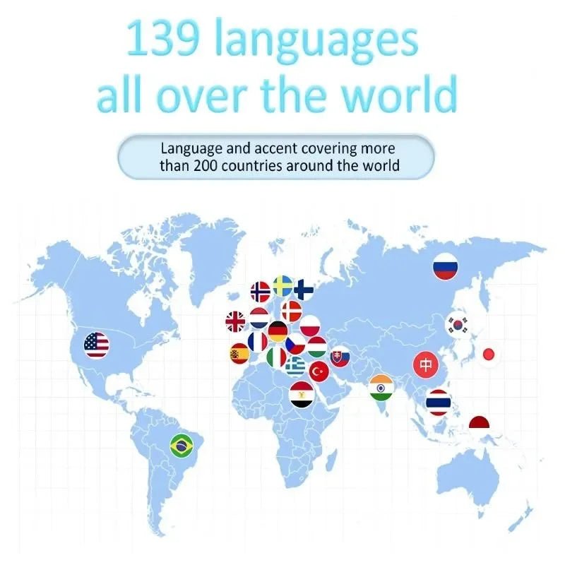 ✅ Real-Time Voice Translation – Supports 11 languages including Arabic, English, Chinese, French, Spanish, Korean, Russian, and Japanese