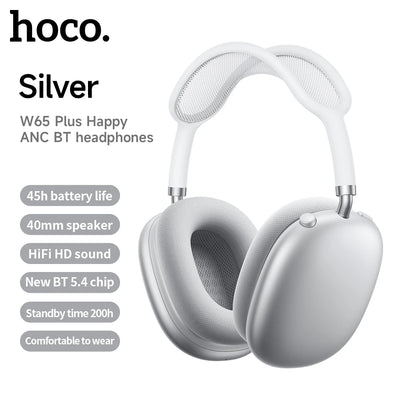 HOCO Wireless Headphones – Waterproof Bluetooth Headset with Active Noise Cancellation & Long Battery Life