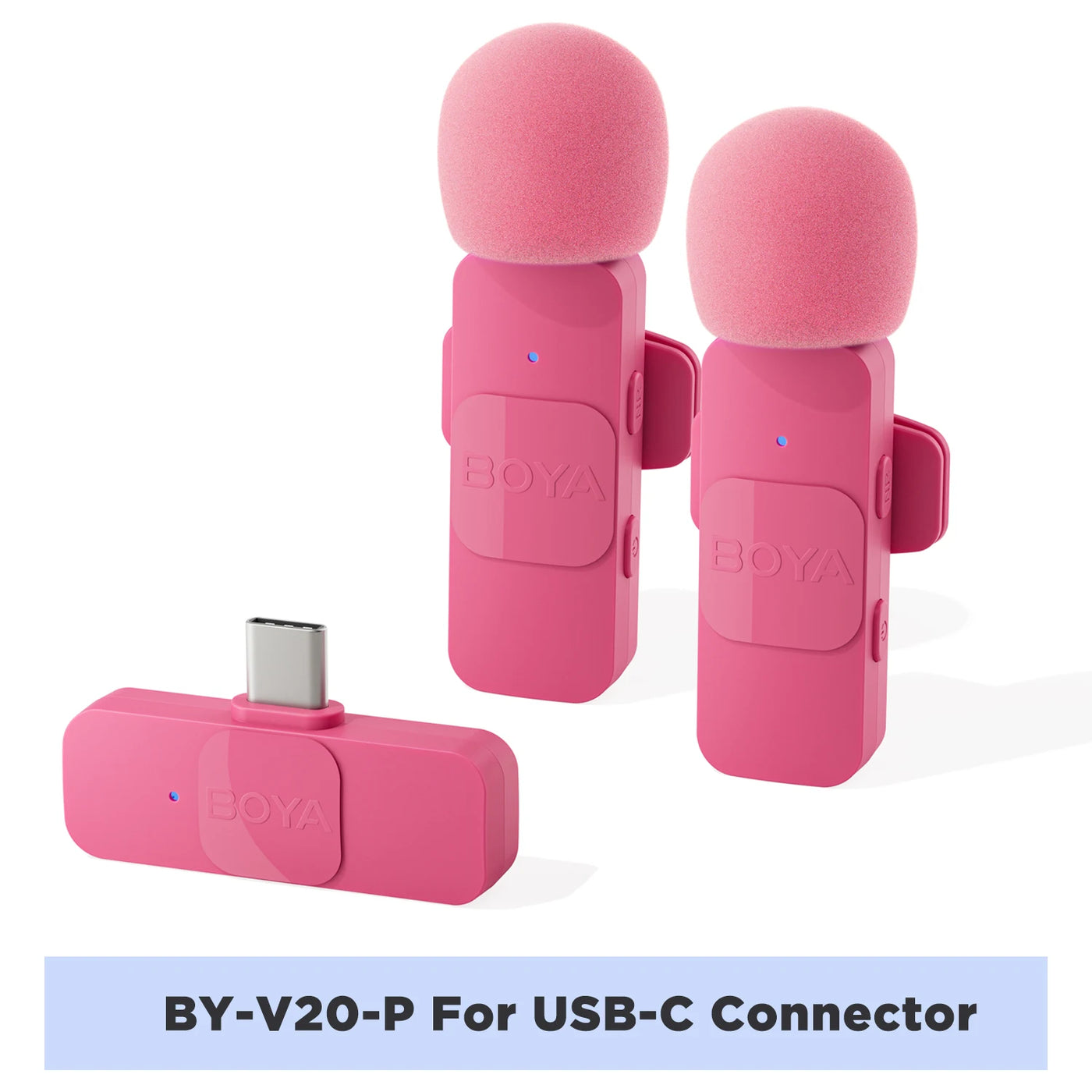 BOYA BY-V2 Wireless Lavalier Microphone – iPhone, Android, Vlog & Recording