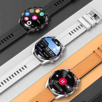 ChiBear™ Luxury Smartwatch – Full Round HD Display, Fitness & Call Tracker, Steel Strap
