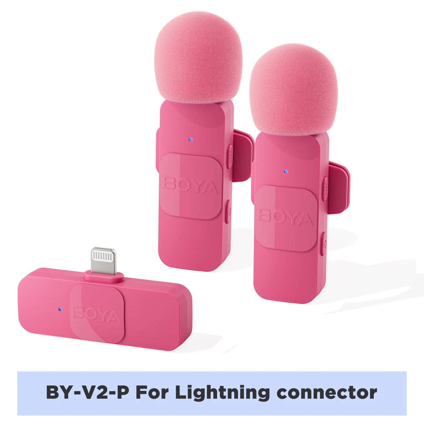 BOYA BY-V2 Wireless Lavalier Microphone – iPhone, Android, Vlog & Recording