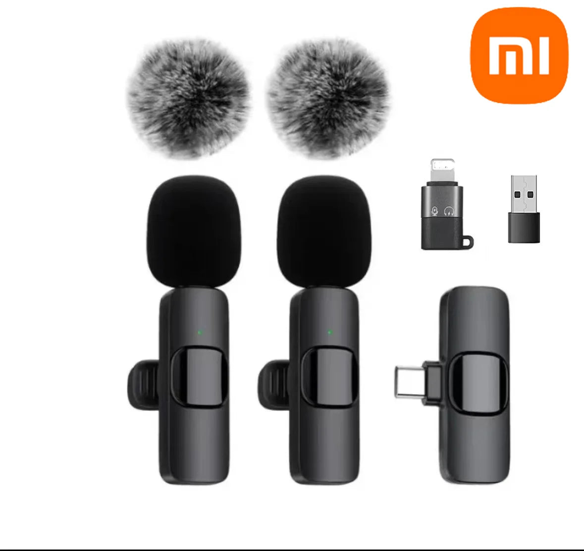 Xiaomi Wireless Lavalier Microphone – Mini, Windproof, iPhone, Vlog & YouTube