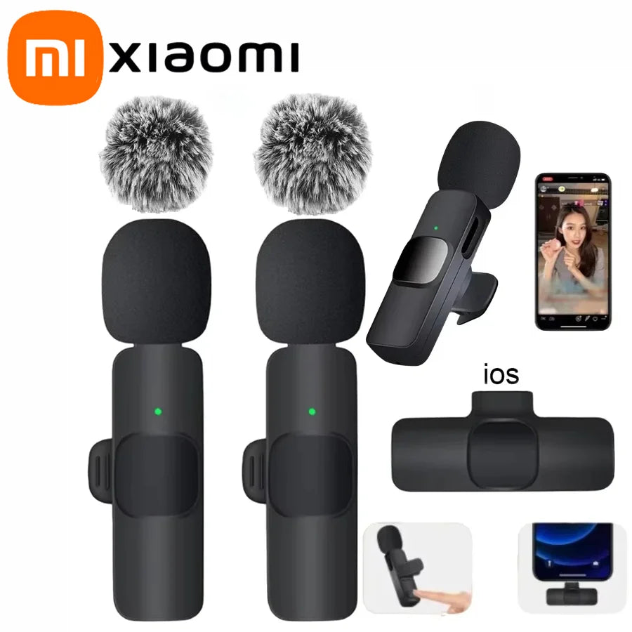 Xiaomi Wireless Lavalier Microphone – Mini, Windproof, iPhone, Vlog & YouTube