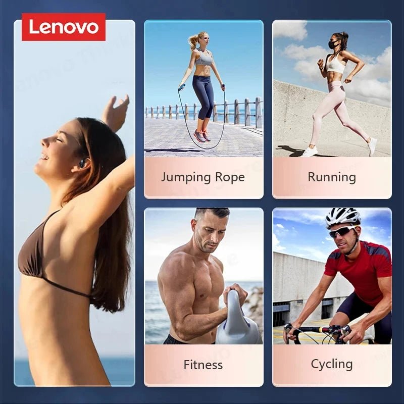 🎧 Lenovo LP75 Wireless Bluetooth Earphones – Deep Bass, Waterproof, Long Battery Life