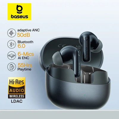 Baseus EP10 Pro – TWS Earbuds with Active Noise Cancellation & 55 Hours Battery