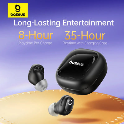 Baseus True Wireless Earbuds – 35H Battery, Waterproof, Noise Cancelling, Type-C