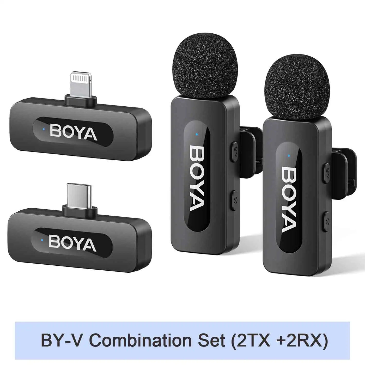 BOYA BY-V2 Wireless Lavalier Microphone – iPhone, Android, Vlog & Recording