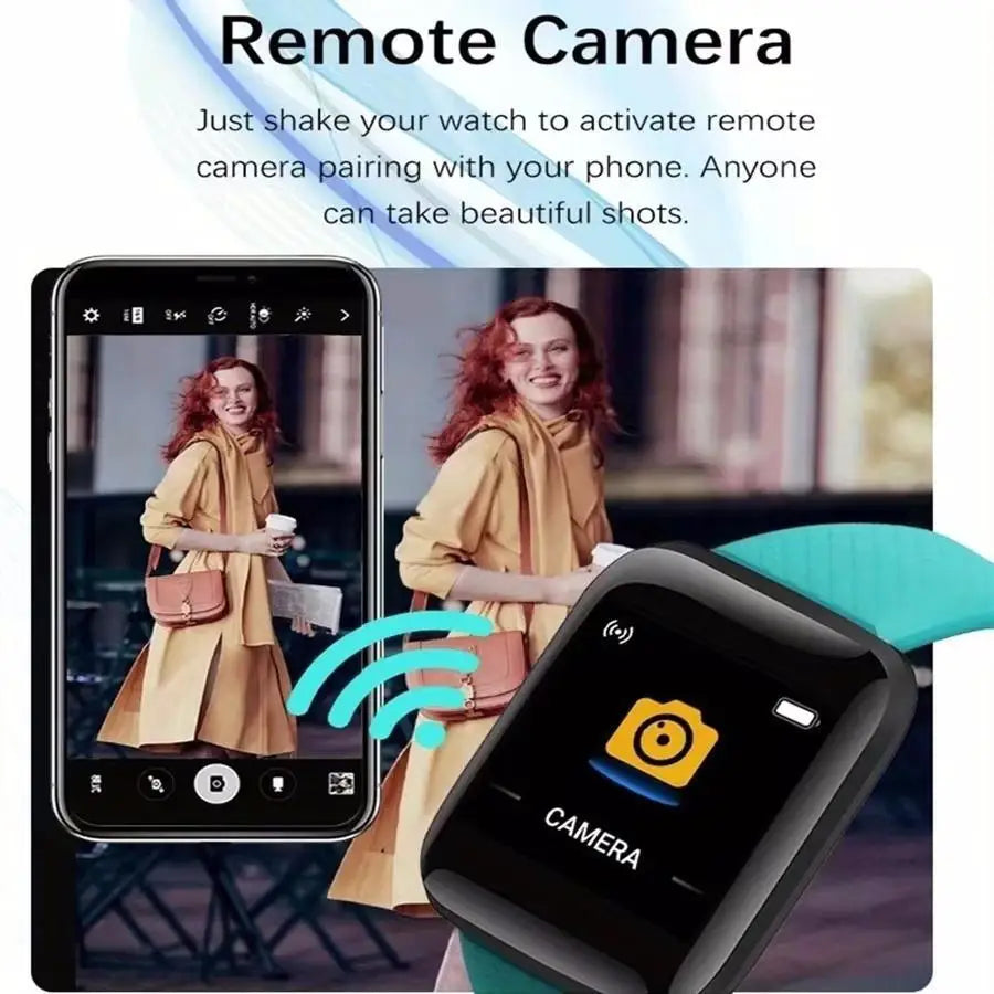 SUPMANGO 116 Smartwatch – Fitness Tracker with USB Charging & Heart Rate Monitor