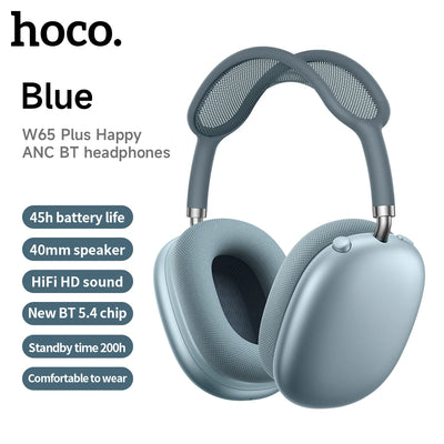 HOCO Wireless Headphones – Waterproof Bluetooth Headset with Active Noise Cancellation & Long Battery Life