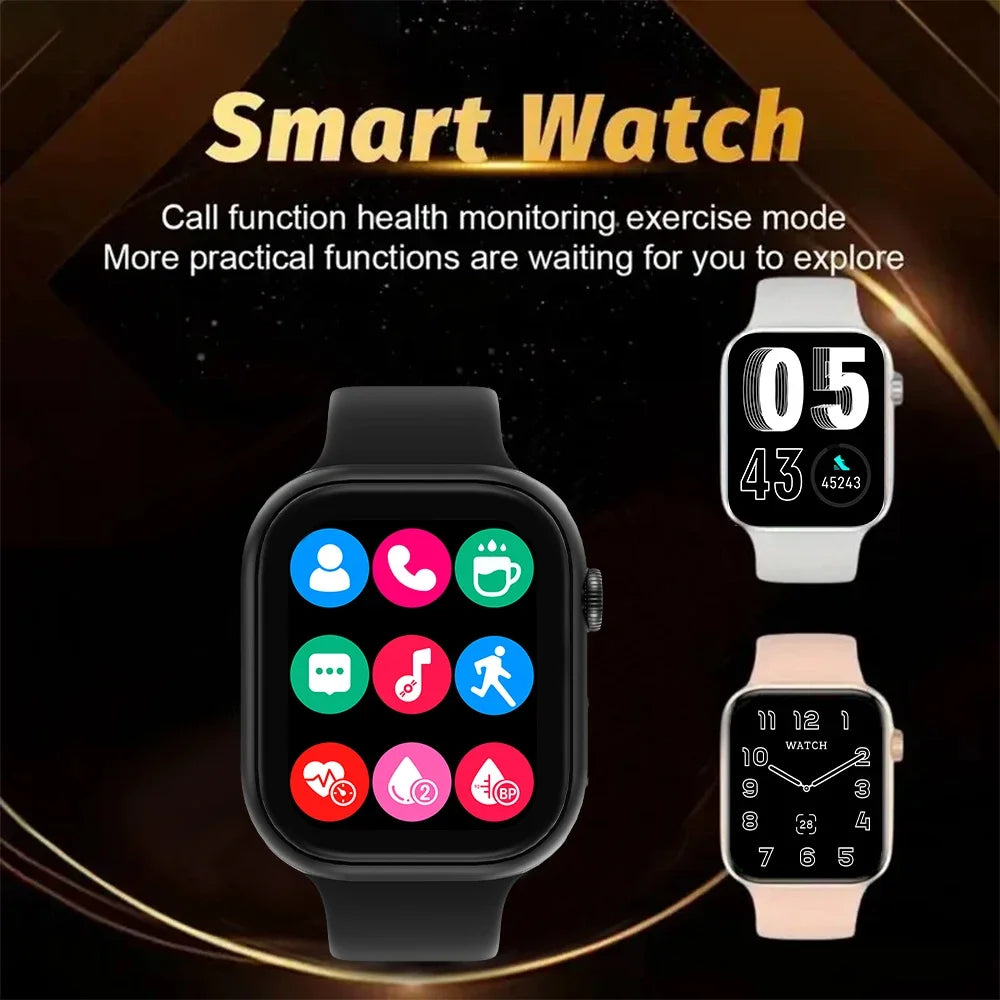 2025 AMOLED Smartwatch – Bluetooth Calling, Heart & Blood Oxygen Monitoring (Android & iOS)
