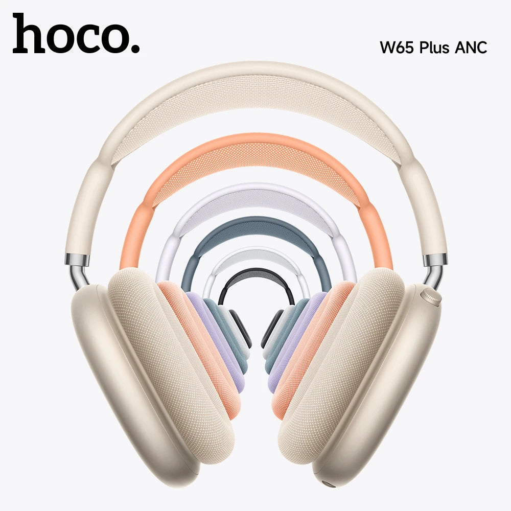 HOCO Wireless Headphones – Waterproof Bluetooth Headset with Active Noise Cancellation & Long Battery Life