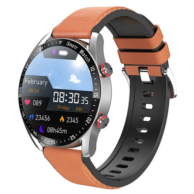 ChiBear™ Luxury Smartwatch – Full Round HD Display, Fitness & Call Tracker, Steel Strap