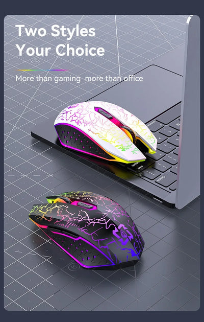 🖱️ Kebidumei Bluetooth 5.2 Wireless Gaming Mouse – Ergonomic & Rechargeable