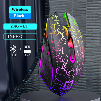 🖱️ Kebidumei Bluetooth 5.2 Wireless Gaming Mouse – Ergonomic & Rechargeable