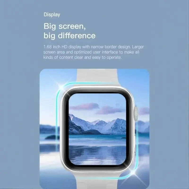 2025 AMOLED Smartwatch – Bluetooth Calling, Heart & Blood Oxygen Monitoring (Android & iOS)