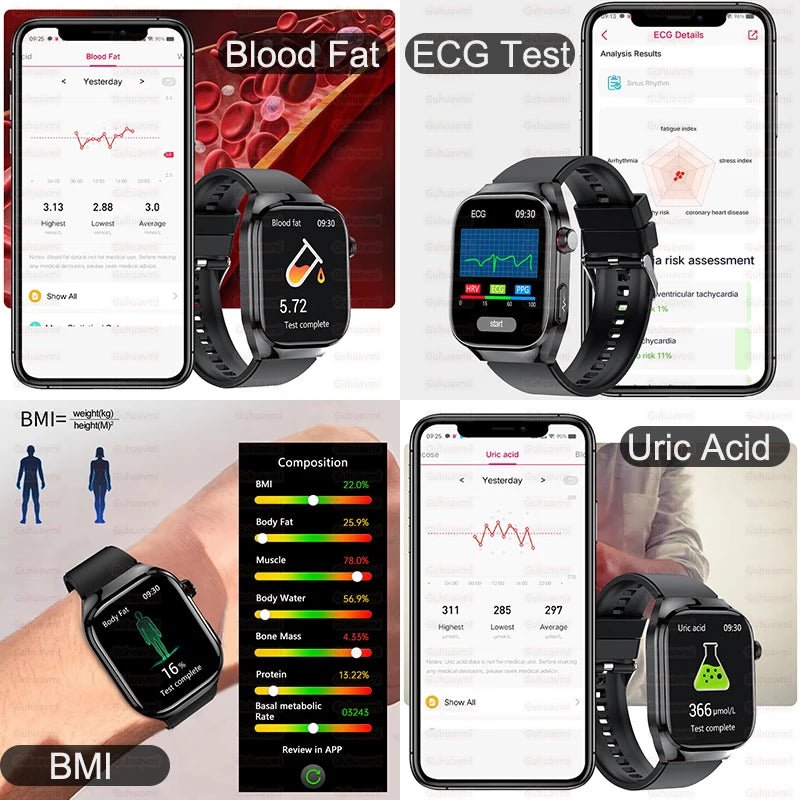 🧠 GUHUAVMI AI Health Smartwatch – The Future of Personal Health Monitoring