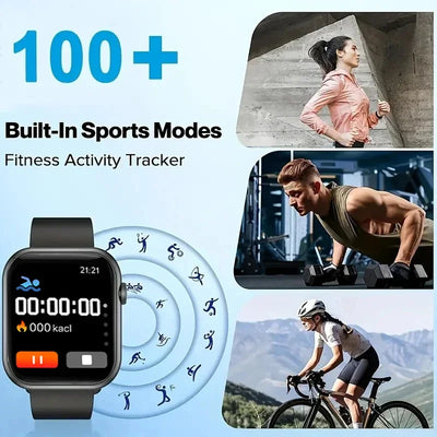 2025 AMOLED Smartwatch – Bluetooth Calling, Heart & Blood Oxygen Monitoring (Android & iOS)