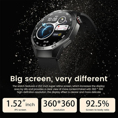 AMOLED GPS Smartwatch 2025 – Waterproof, Bluetooth Calling, Heart Rate, Fitness Tracker (Android & iOS)