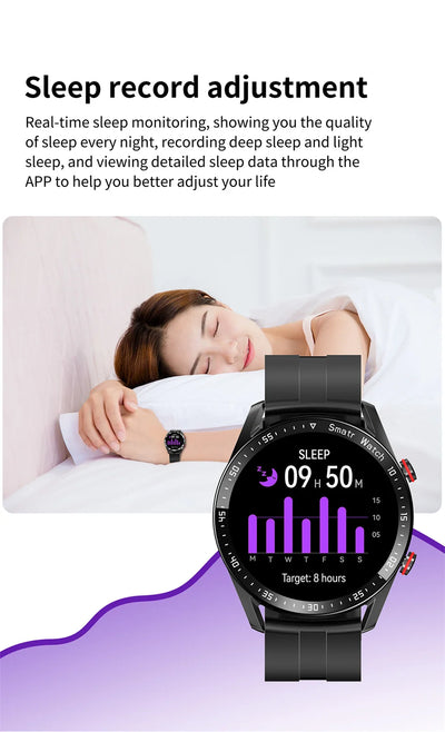 ChiBear™ Luxury Smartwatch – Full Round HD Display, Fitness & Call Tracker, Steel Strap