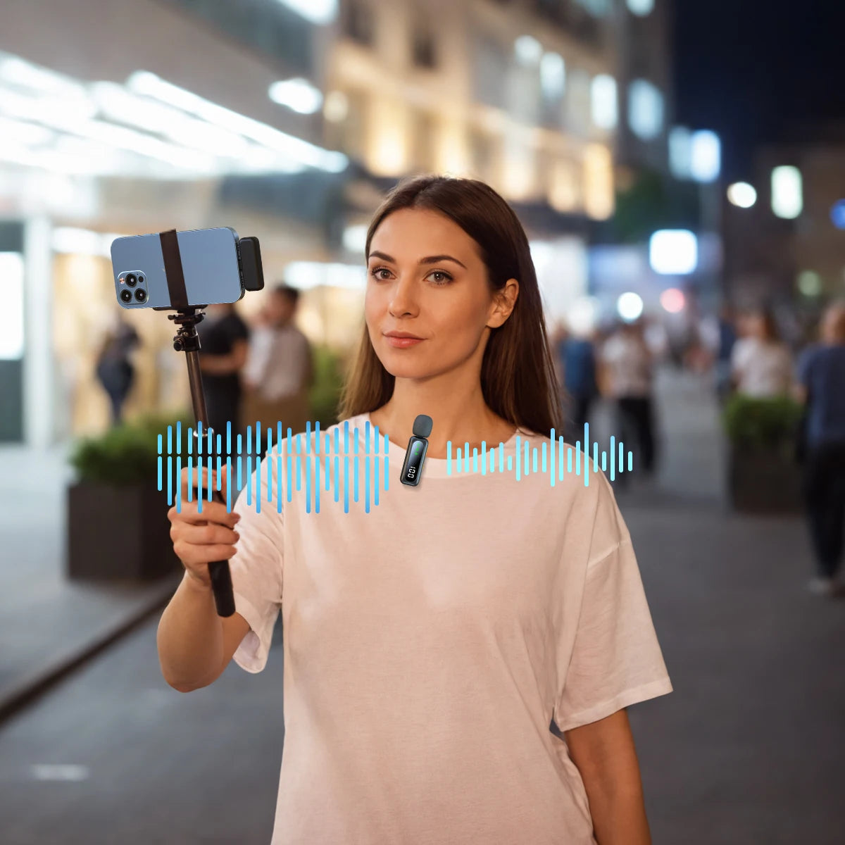 Xiaomi Mijia Wireless Lavalier Microphone – Type-C, iPhone, Android, PC, Live Recording