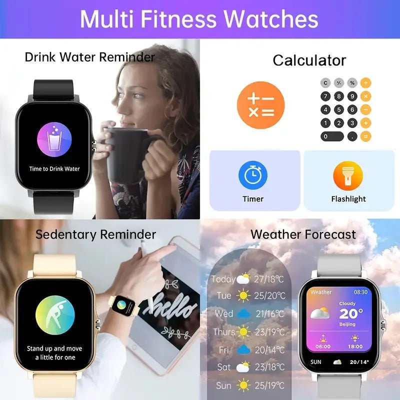 Y13 Smartwatch – Full Touch Fitness Tracker with Bluetooth Calling