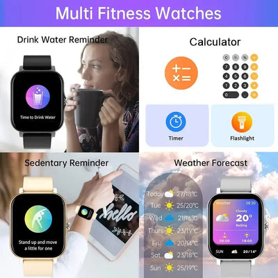 Y13 Smartwatch – Full Touch Fitness Tracker with Bluetooth Calling