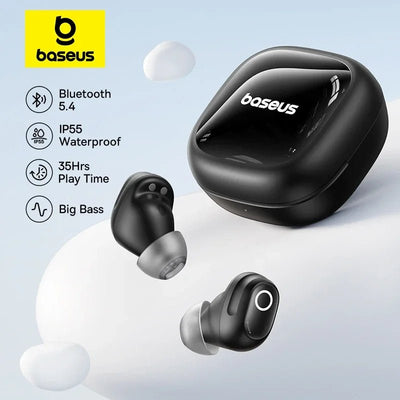 Baseus True Wireless Earbuds – 35H Battery, Waterproof, Noise Cancelling, Type-C