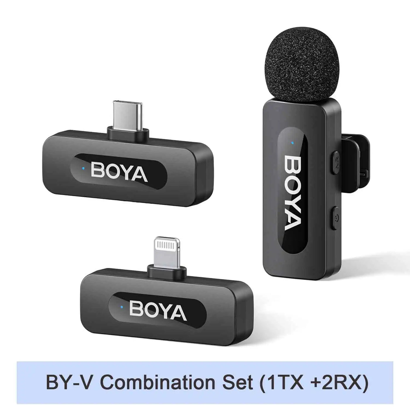 BOYA BY-V2 Wireless Lavalier Microphone – iPhone, Android, Vlog & Recording