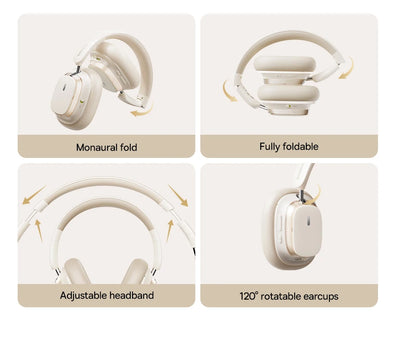 🎧 Large Over-Ear Design for full comfort.
