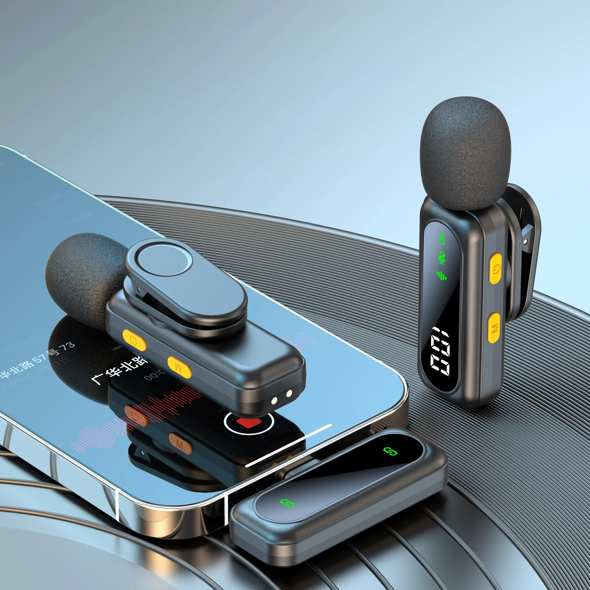 Xiaomi Mijia Wireless Lavalier Microphone – Type-C, iPhone, Android, PC, Live Recording