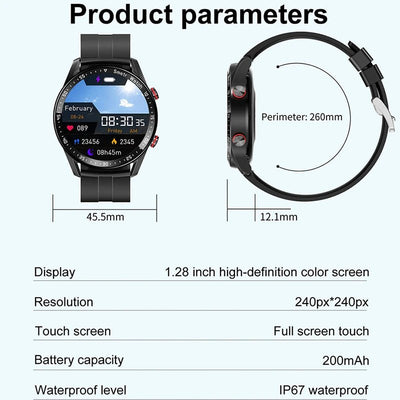ChiBear™ Luxury Smartwatch – Full Round HD Display, Fitness & Call Tracker, Steel Strap