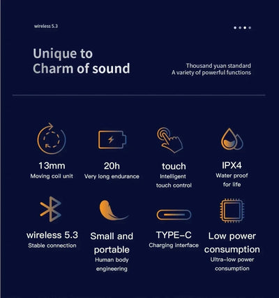 Original Xiaomi Air 7TWS Wireless Bluetooth Earphones HiFi Noise Reduction Waterproof Gaming Earphones with Microphone