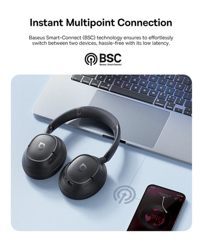 🎧 Large Over-Ear Design for full comfort.
