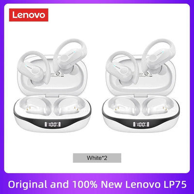 🎧 Lenovo LP75 Wireless Bluetooth Earphones – Deep Bass, Waterproof, Long Battery Life