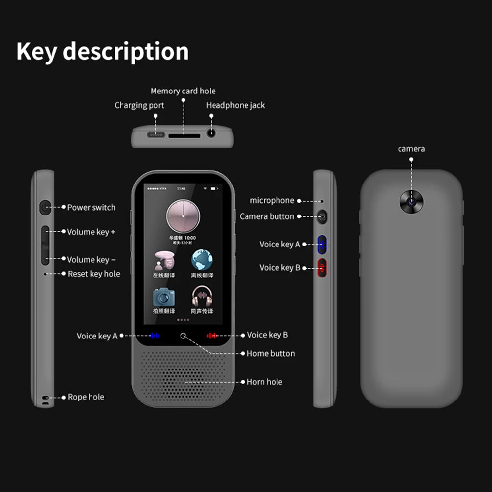 Aibecy S80 PRO Smart Voice Translator – 138 Languages, Offline & Online, Photo Translation - TheElecnest