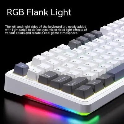 AULA F87Pro Mechanical Keyboard – Hot - Swappable Switches, RGB Backlight, Wireless 2.4GHz - TheElecnest