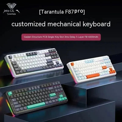 AULA F87Pro Mechanical Keyboard – Hot - Swappable Switches, RGB Backlight, Wireless 2.4GHz - TheElecnest