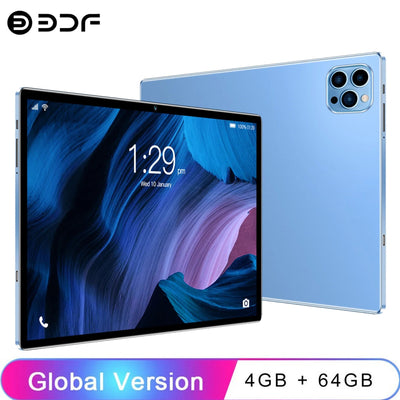 BDF 10.1" Android 13 Tablet – Octa - Core, 4GB RAM, 64GB Storage, Dual Cameras, 3G SIM, WiFi - TheElecnest