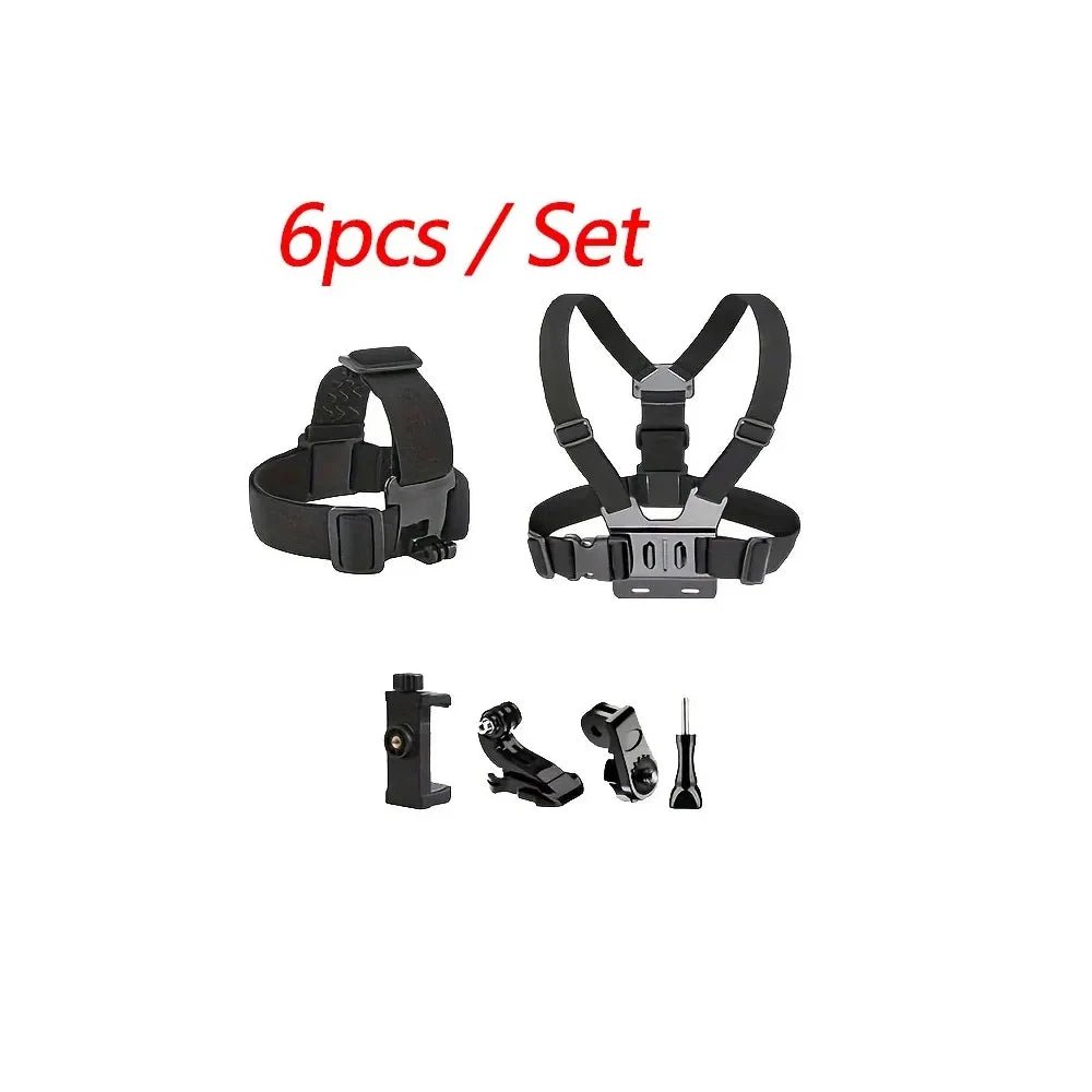 EXSKOF Action Camera Kit – Perfect for POV & Hands - Free Recording - TheElecnest