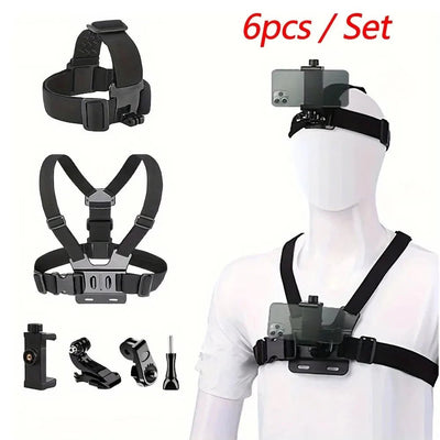 EXSKOF Action Camera Kit – Perfect for POV & Hands - Free Recording - TheElecnest
