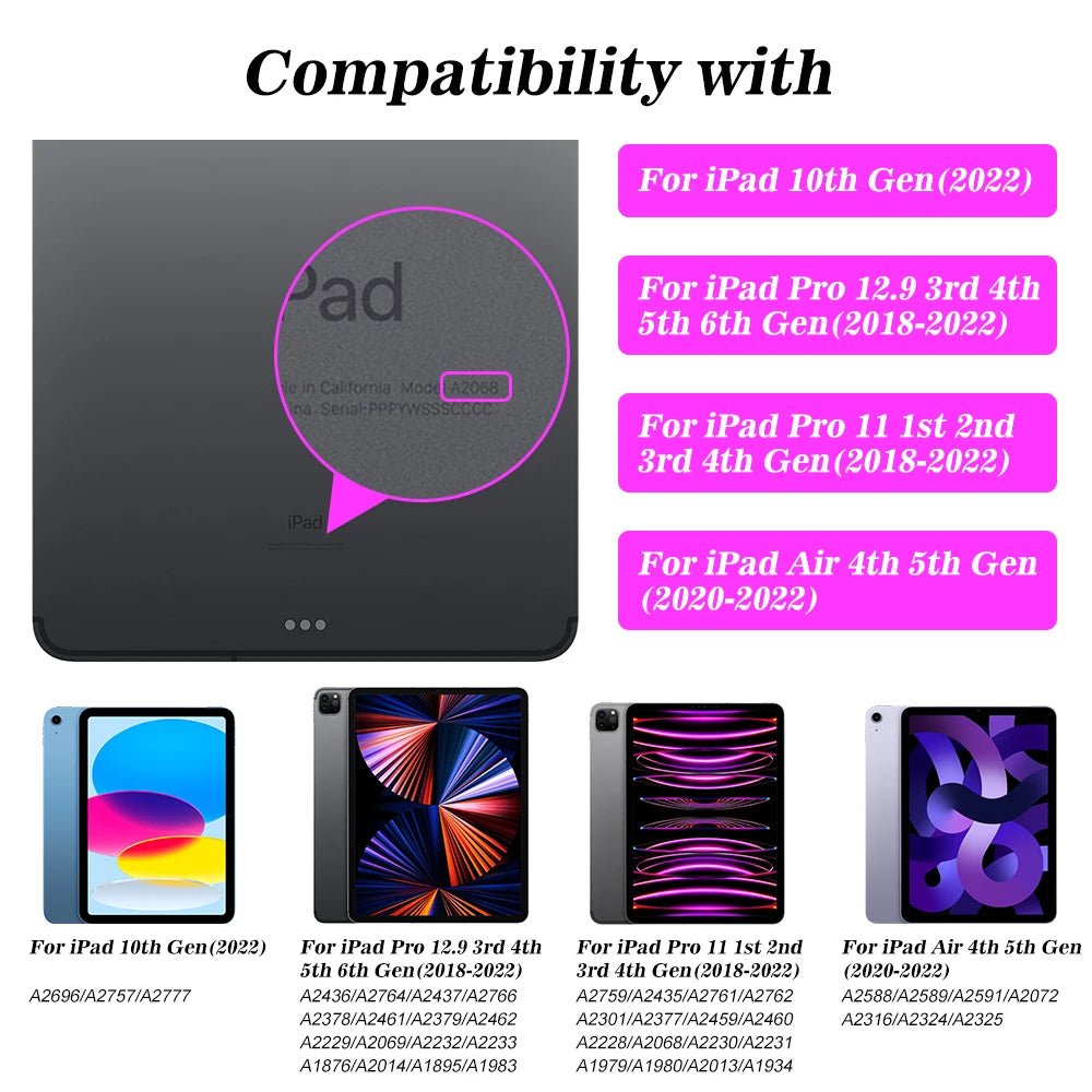 GOOJODOQ Magic Keyboard for iPad – Wireless Metal Case with Touchpad (11"/12.9") - TheElecnest