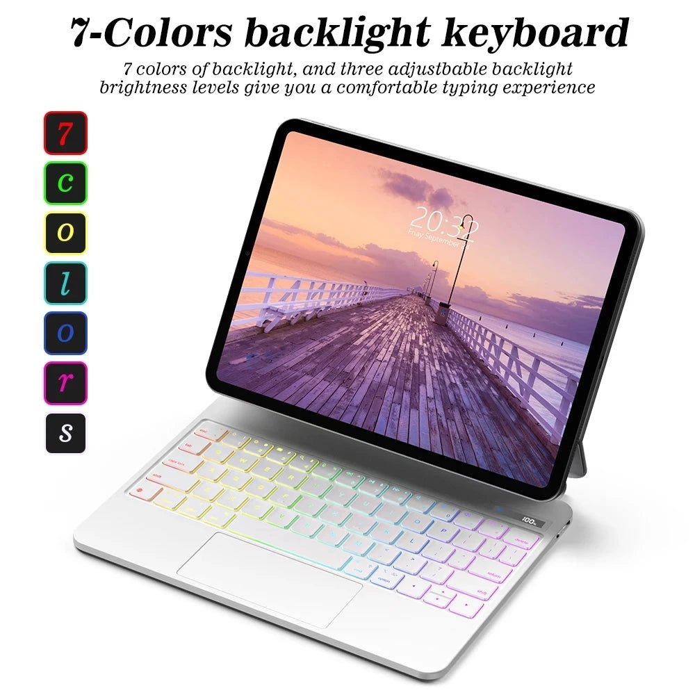 GOOJODOQ Magic Keyboard for iPad – Wireless Metal Case with Touchpad (11"/12.9") - TheElecnest