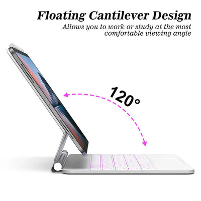 GOOJODOQ Magic Keyboard for iPad – Wireless Metal Case with Touchpad (11"/12.9") - TheElecnest