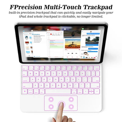 GOOJODOQ Magic Keyboard for iPad – Wireless Metal Case with Touchpad (11"/12.9") - TheElecnest