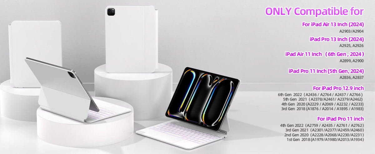 GOOJODOQ Magic Keyboard for iPad – Wireless Metal Case with Touchpad (11"/12.9") - TheElecnest