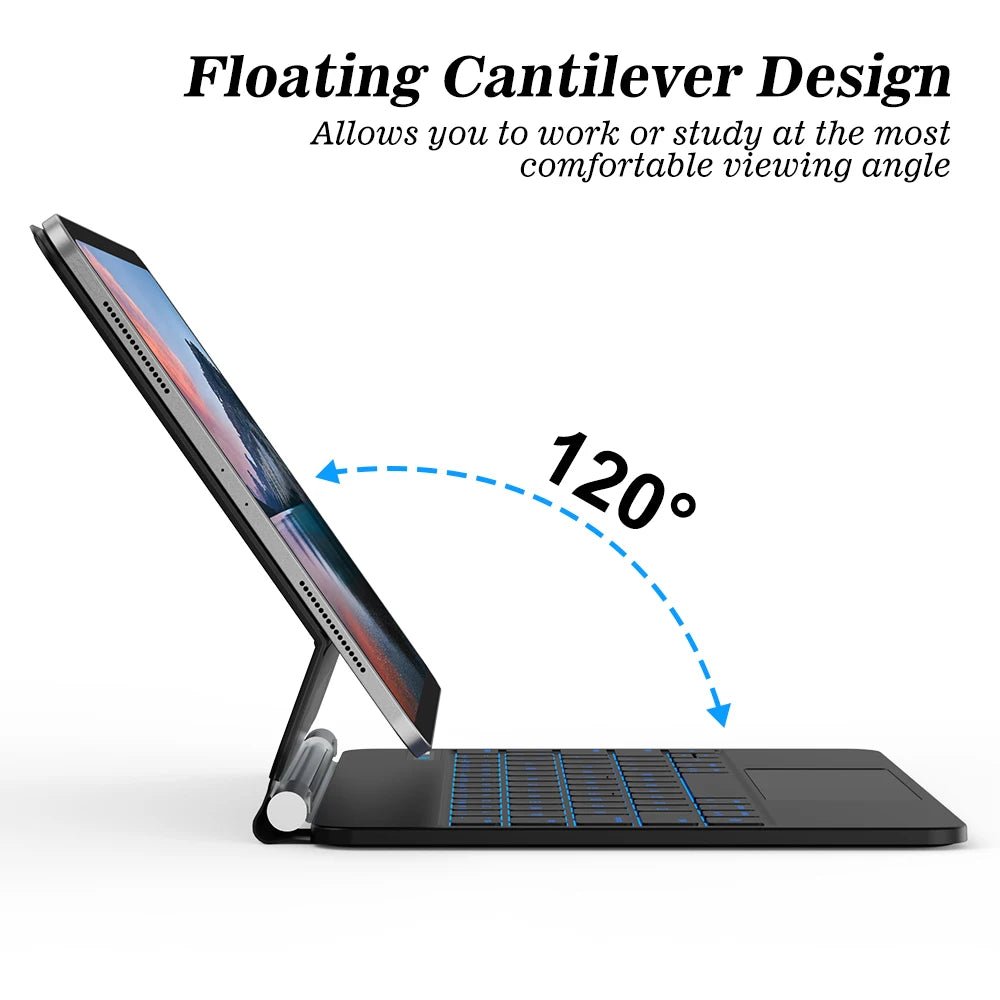 GOOJODOQ Silicon Protective Case with Keyboard for iPad Pro 11" / 12.9" – Shockproof, Drop Resistant, Anti - Dust - TheElecnest